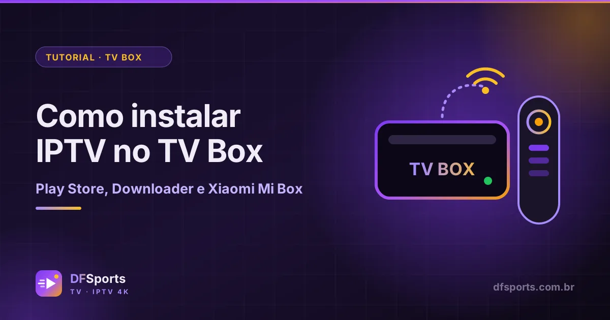 TV Box Android com controle remoto para assistir IPTV