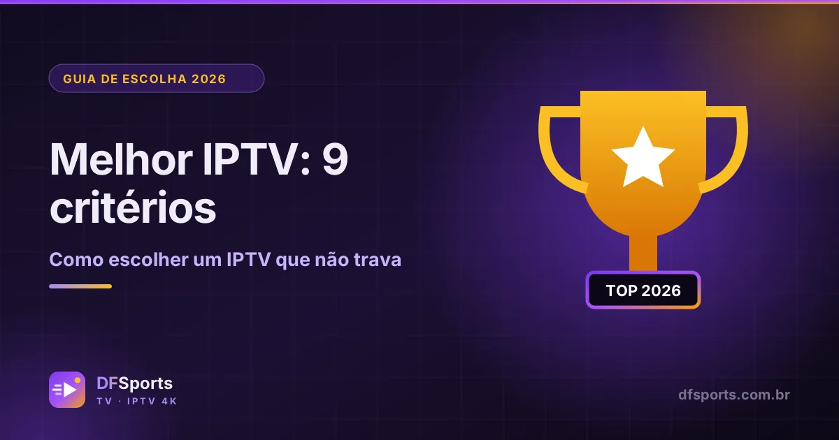 Troféu representando o melhor IPTV de 2026